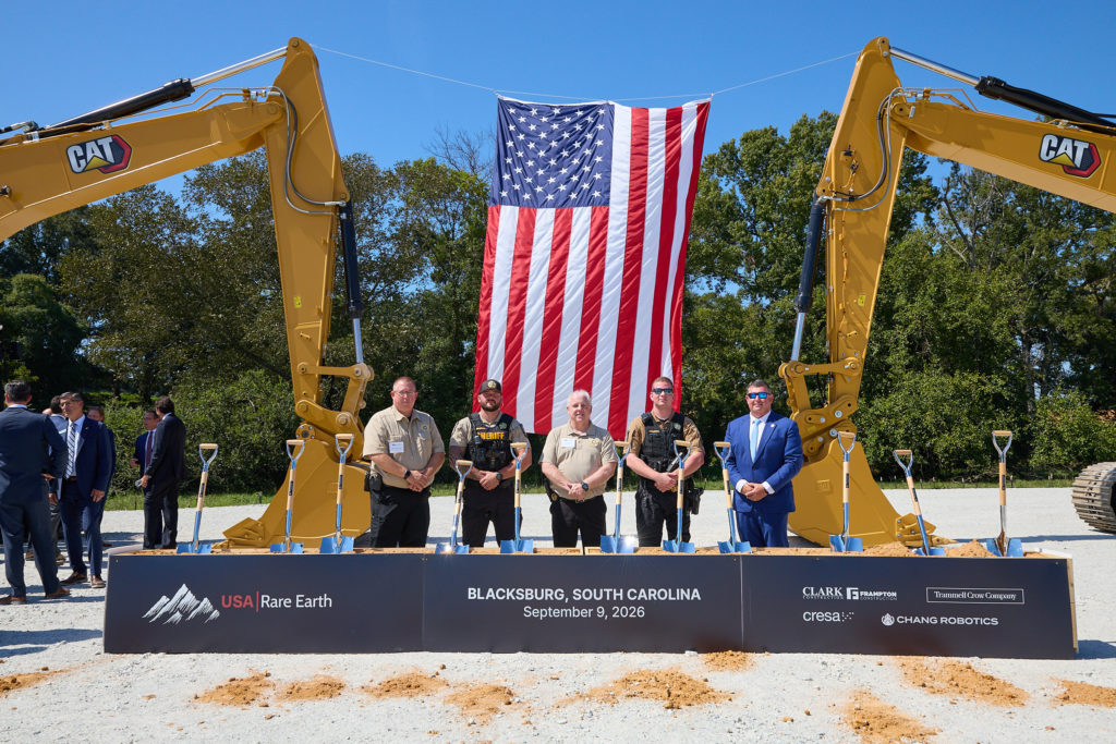 USA Rare Earth breaks ground at $1.2B magnet manufacturing facility in South Carolina